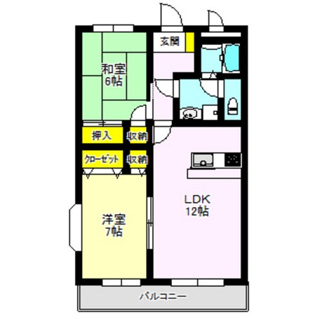 マンション中居の物件間取画像